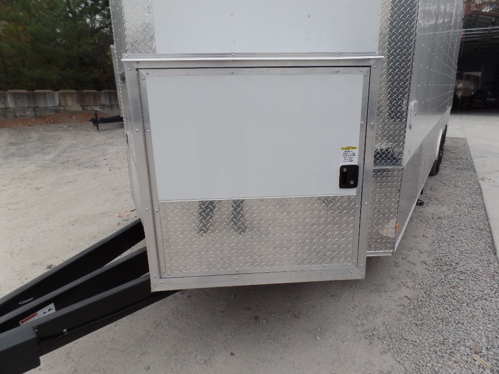 8.5' x 24' White Concession Food Trailer With Appliances