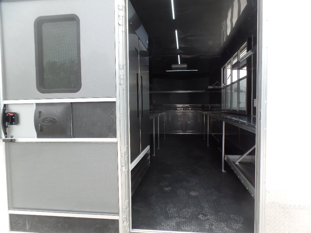 8.5' x 24' White Concession Food Trailer With Appliances