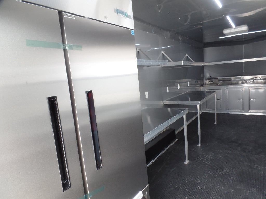 8.5' x 24' White Concession Food Trailer With Appliances