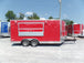 8.5' x 16' Concession Food Trailer Red Event Catering