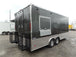 8.5' x 20' Charcoal Grey Vending Concession Food Trailer