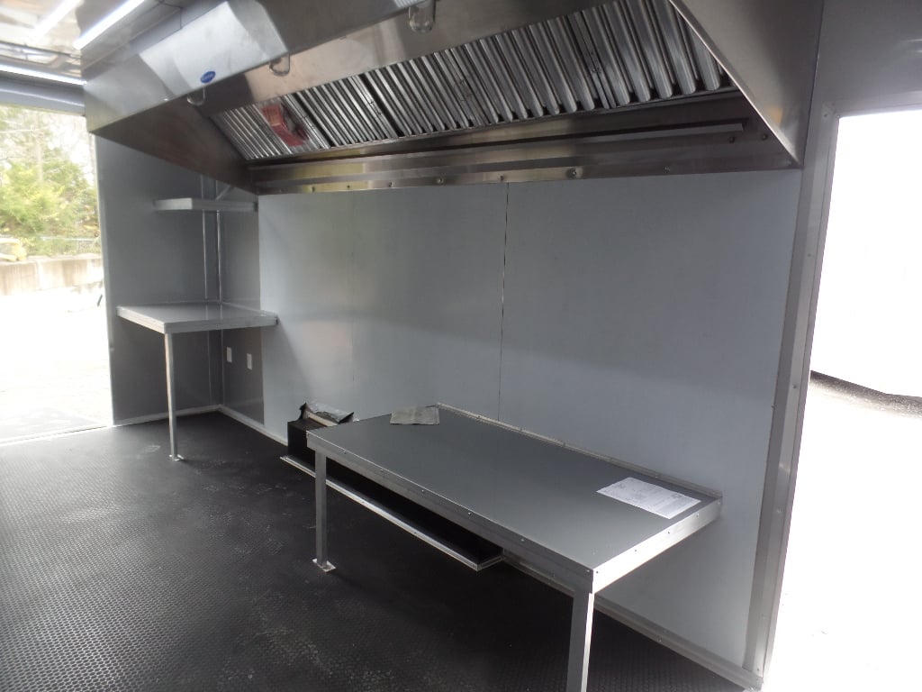 8.5' x 20' Charcoal Grey Vending Concession Food Trailer