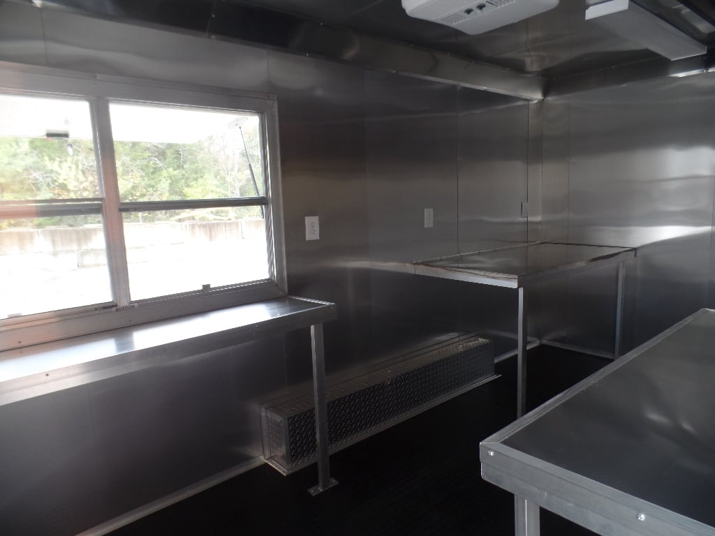 8.5' x 16' White Concession Food Event Trailer