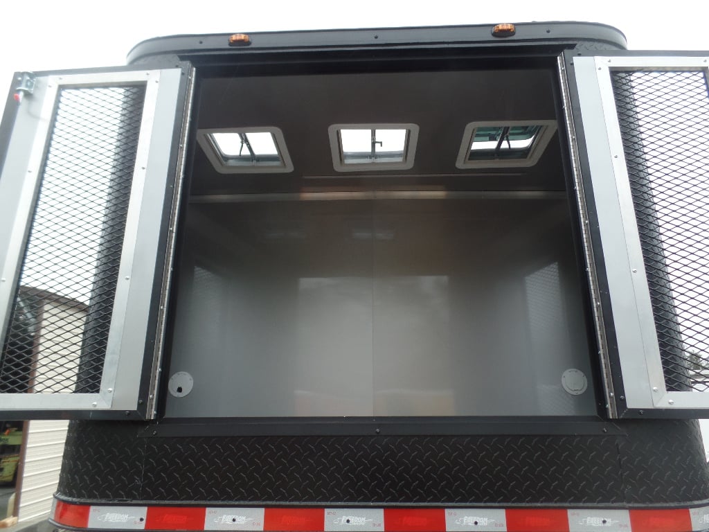 8.5' x 34' Black Goose Neck Concession Food Trailer