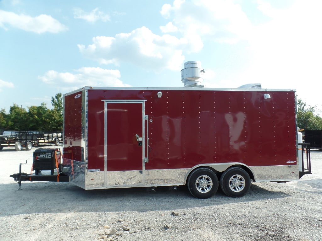 8.5' x 18' Concession Food Trailer Brandy Wine With Appliances