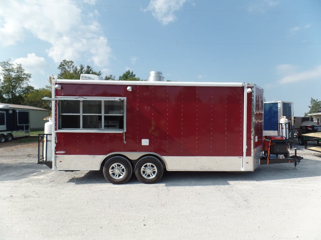 8.5' x 18' Concession Food Trailer Brandy Wine With Appliances