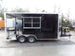 8.5' x 16' Black Porch Style Concession Food Trailer