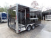 8.5' x 16' Black Porch Style Concession Food Trailer