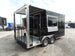 8.5' x 16' Black Porch Style Concession Food Trailer With Appliances