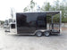 8.5' x 16' Black Porch Style Concession Food Trailer With Appliances