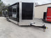 8.5' x 24' Black Porch Style Concession Food Trailer