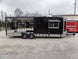 8.5' x 24' Black Porch Style Concession Food Trailer