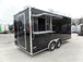 8.5' x 18' Black Concession Food Trailer