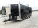 8.5' x 18' Black Concession Food Trailer