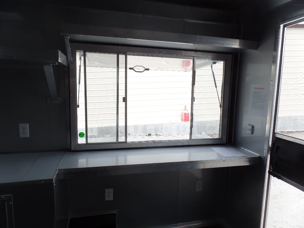 8.5' x 18' Black Concession Food Trailer