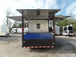 8.5' x 22' Cobalt Blue Porch Style Concession Food Trailer