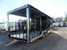 8.5' x 24' Black Porch Style Concession Food Trailer With Appliances