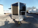 8.5' x 24' Black Porch Style Concession Food Trailer With Appliances