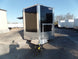 8.5' x 24' Black Porch Style Concession Food Trailer With Appliances