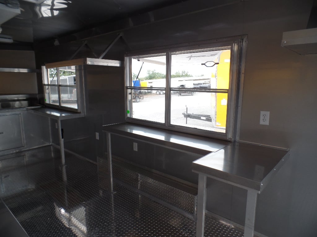 Concession Trailer 8.5' x 20' Orange Food Event Catering