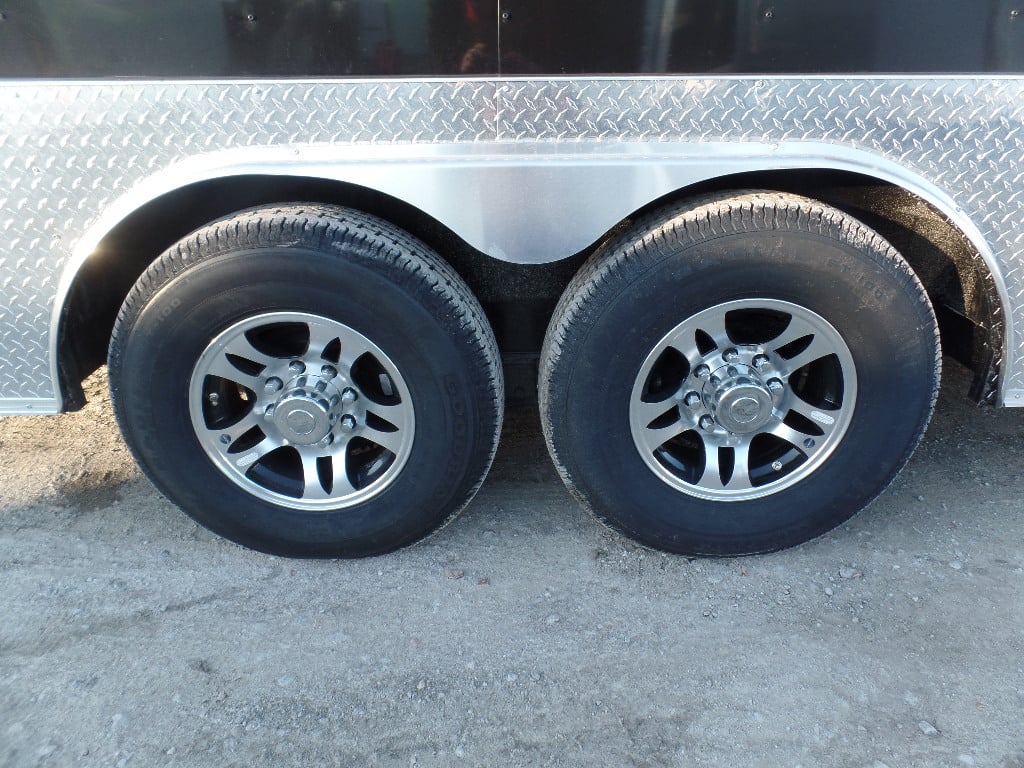 8.5' x 20' Black Concession Food Trailer With Appliances