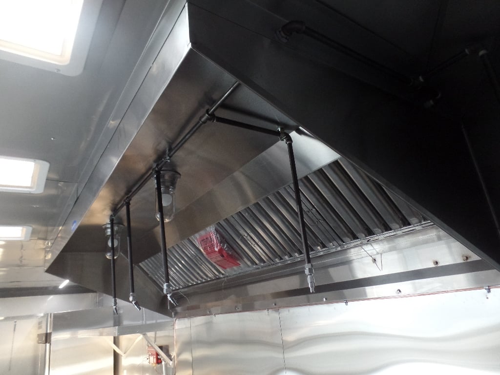 8.5' x 20' Black Concession Food Trailer With Appliances