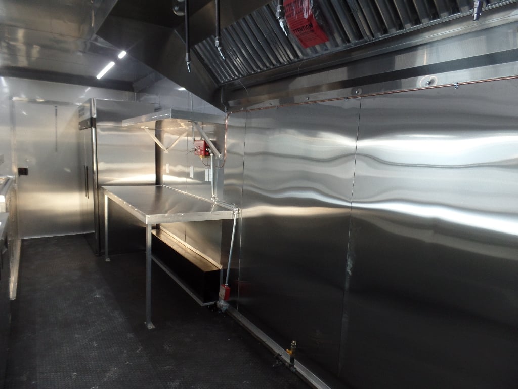 8.5' x 20' Black Concession Food Trailer With Appliances