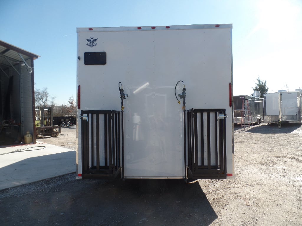 8.5' x 20' White Concession Food Trailer With Appliances