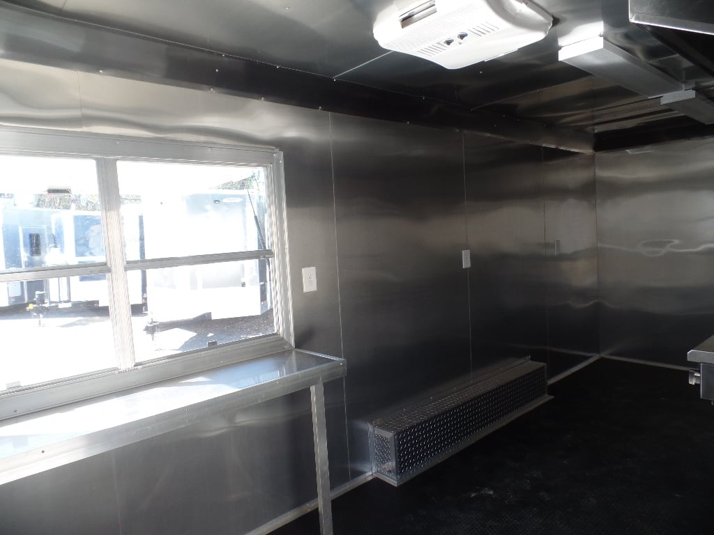 8.5' x 20' White Concession Food Trailer With Appliances