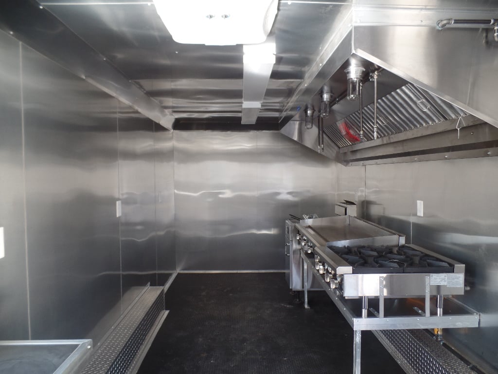 8.5' x 20' White Concession Food Trailer With Appliances