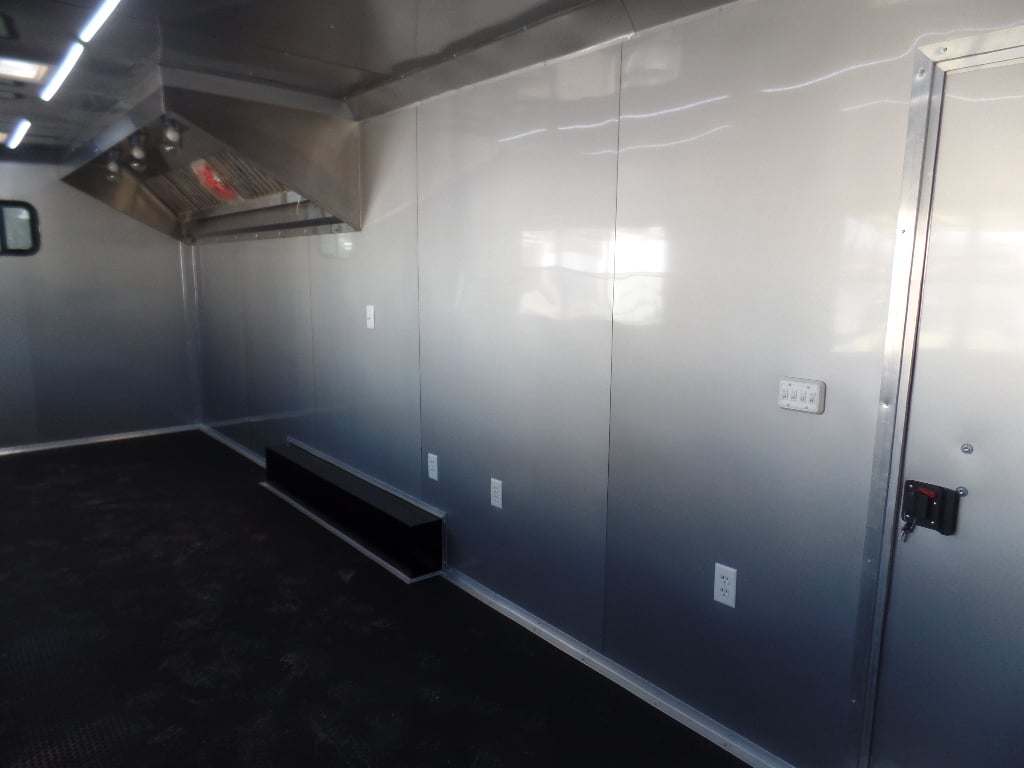 8.5' x 24' White Concession Food Trailer