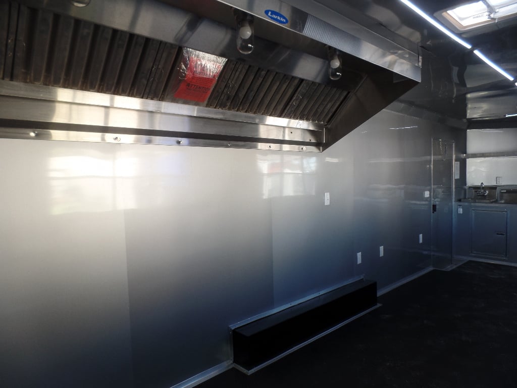 8.5' x 24' White Concession Food Trailer