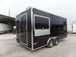 8.5' x 18' Black Concession Food Trailer With Appliances