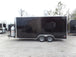 8.5' x 18' Black Concession Food Trailer With Appliances