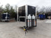 8.5' x 18' Black Concession Food Trailer With Appliances