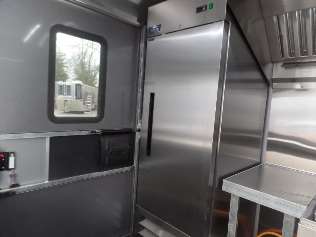 8.5' x 18' Black Concession Food Trailer With Appliances