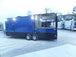 8.5' x 22' Cobalt Blue Porch Style Concession Food Trailer With Appliances