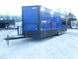 8.5' x 22' Cobalt Blue Porch Style Concession Food Trailer With Appliances