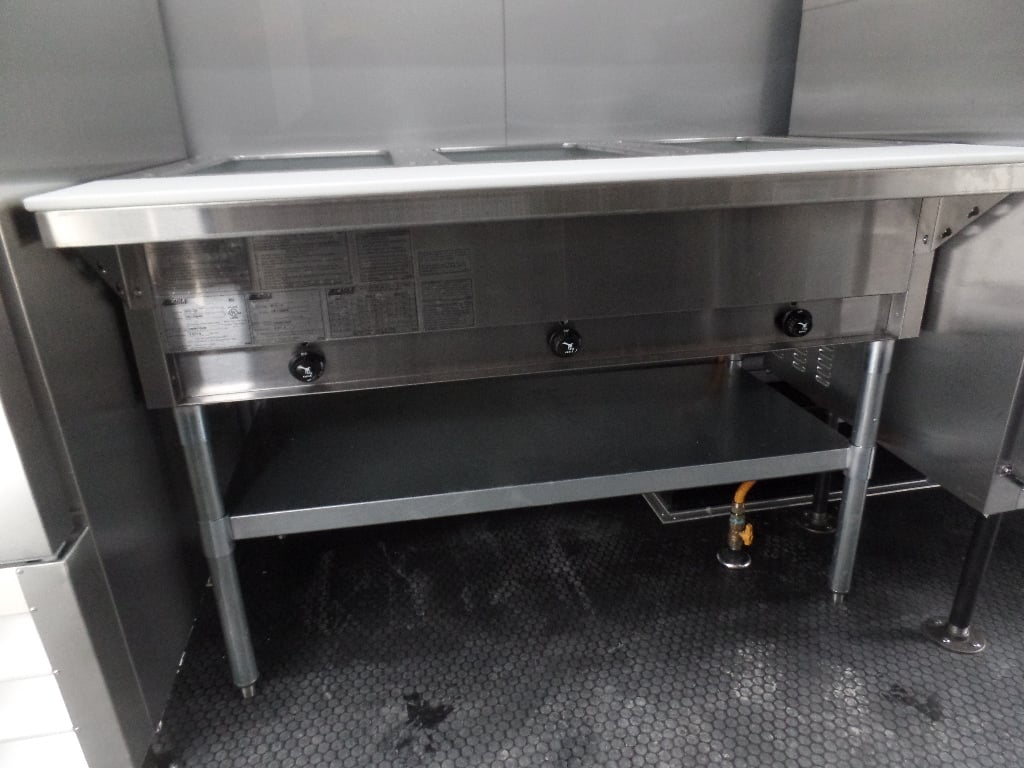 8.5' x 20' Charcoal Grey Concession Food Trailer With Appliances