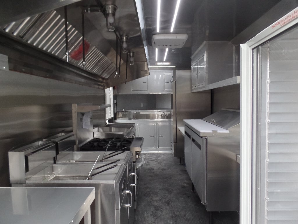 8.5' x 20' Charcoal Grey Concession Food Trailer With Appliances