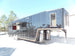 8.5' x 34' Black Goose Neck Concession Food Trailer With Appliances