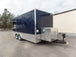 8.5' x 18' Indigo Blue Flat Nose Concession Trailer