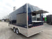 8.5' x 18' Indigo Blue Flat Nose Concession Trailer