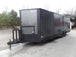 8.5' x 24' Med Charcoal Grey Concession Food Trailer