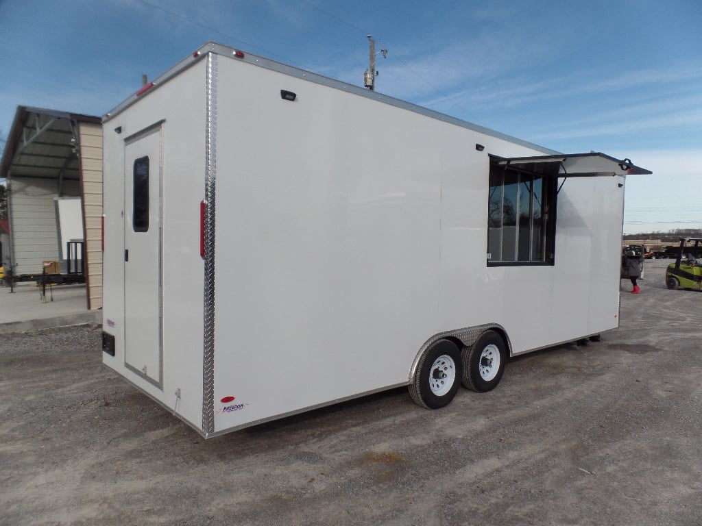 8.5' x 24' White Coffee Concession Food Trailer With Appliances