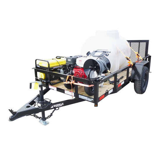 Simpson Pressure Washer 4200 PSI Tank Hose Utility Trailer Package