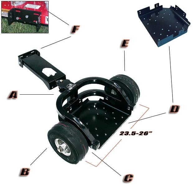 Trimmer Trap SM-1 Bronco Rider Sulky Fixed Wheel Sulky Universal Connection