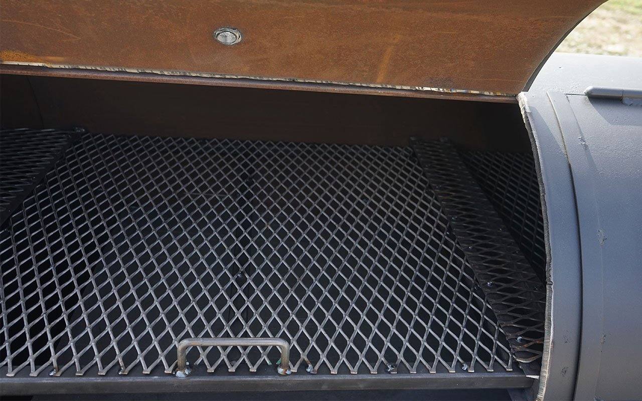 5x8 side wood storage smoker trailer