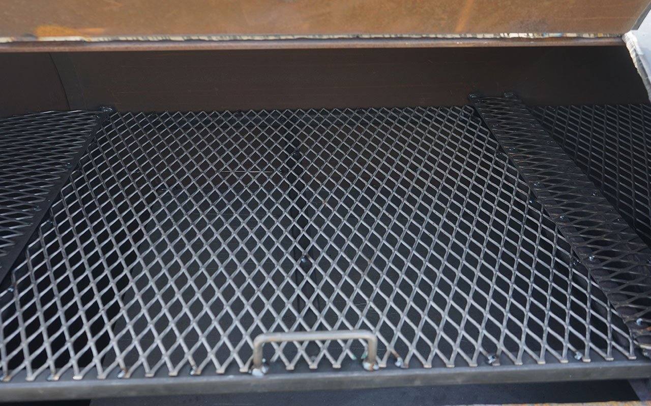 5x8 side wood storage smoker trailer