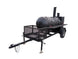 Smoker Trailer 14FT Wood Cage Reverse Flow BBQ Cooker